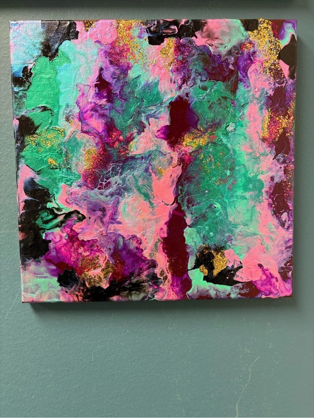 Abstract Colorful Canvas Painting